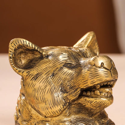 Brass Dog Inkwell/Ink Pot (3.5 Inch)