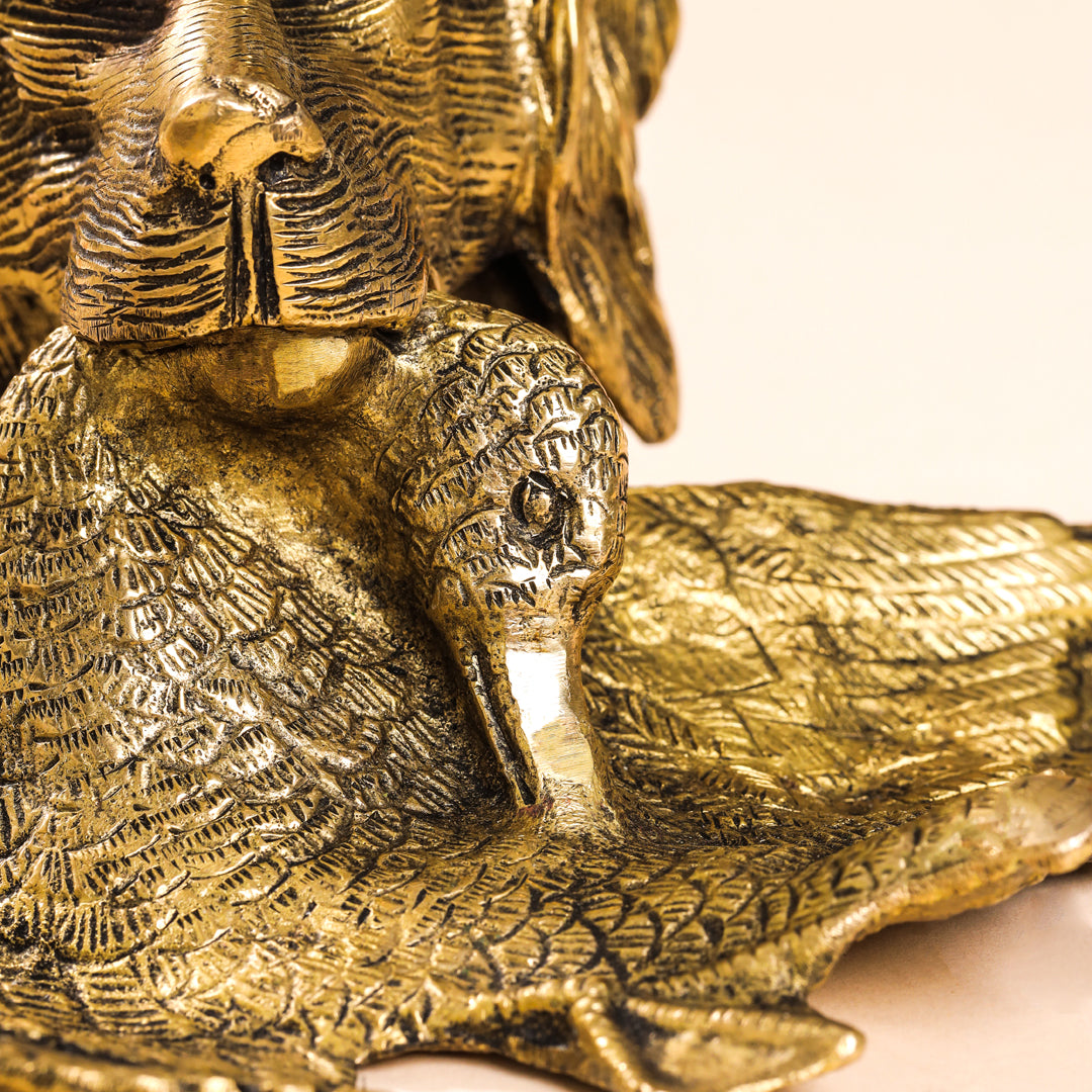 Brass Dog Inkwell/Ink Pot (4 Inch)