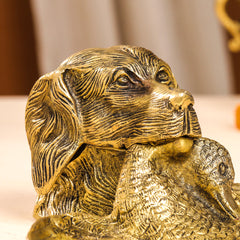 Brass Dog Inkwell/Ink Pot (4 Inch)