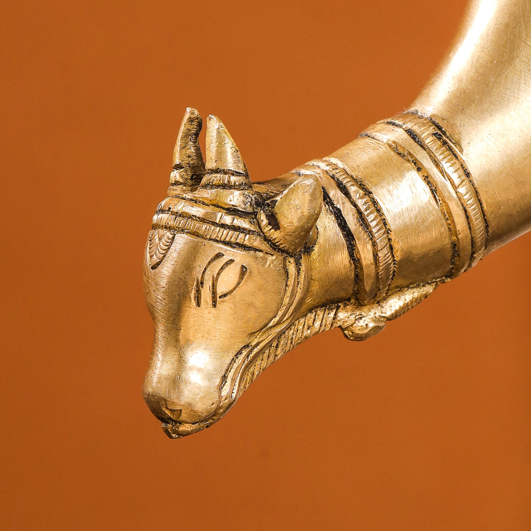 Brass Nandi Gangajali (12 Inch)