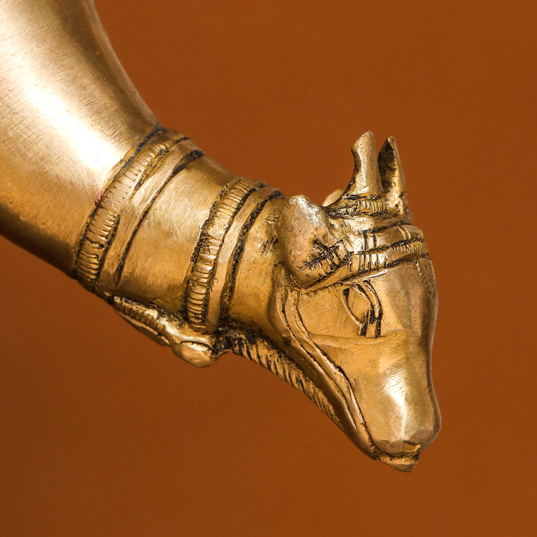 Brass Nandi Gangajali (12 Inch)