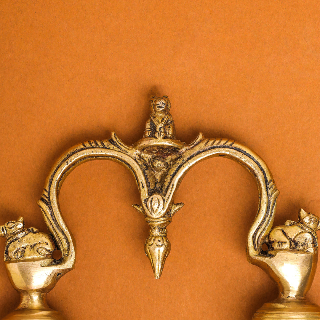 Brass Nandi Double Handbell (5 Inch)