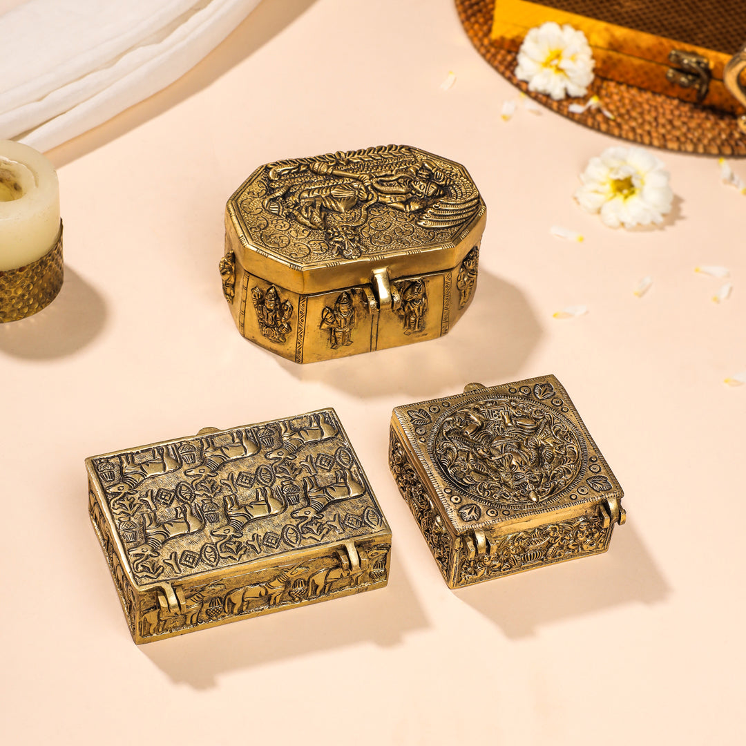 Brass Antique Multipurpose Box
