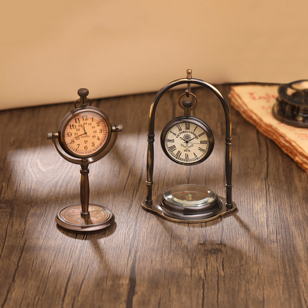 Brass Table Clock