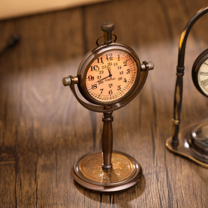 Brass Table Clock