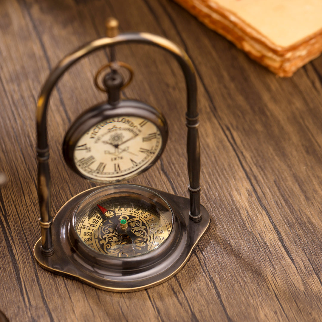 Brass Table Clock