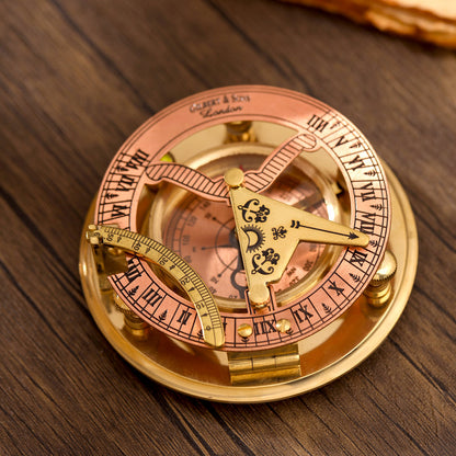 Copper Sundial Compass (3.5 Inch)