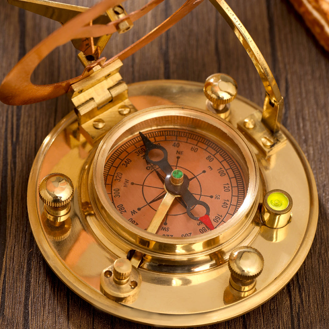 Copper Sundial Compass (3.5 Inch)