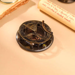 Brass Gilbert Sundial Compass (3.7 Inch)