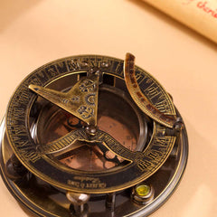 Brass Gilbert Sundial Compass (3.7 Inch)
