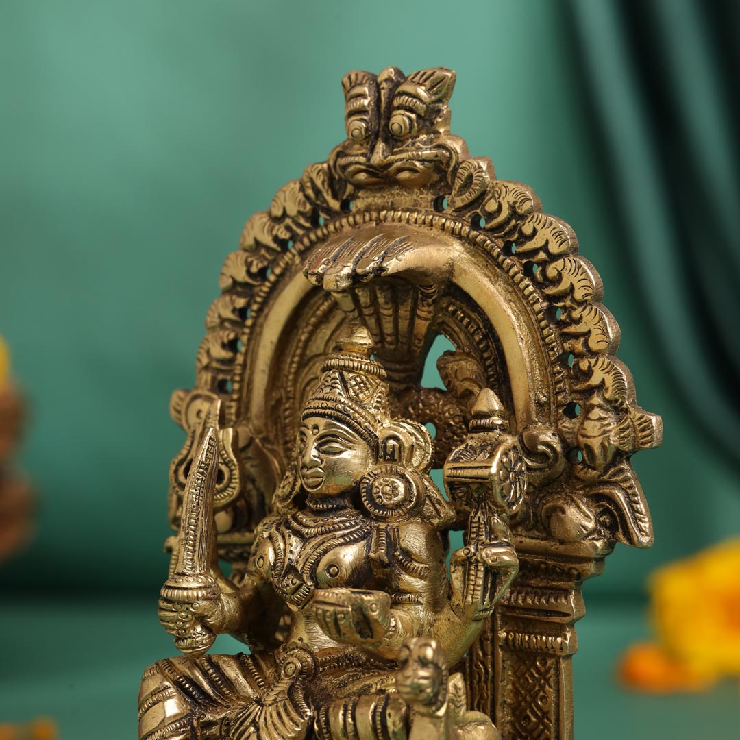 Brass Karumari Amman Idol (5.5 Inch)