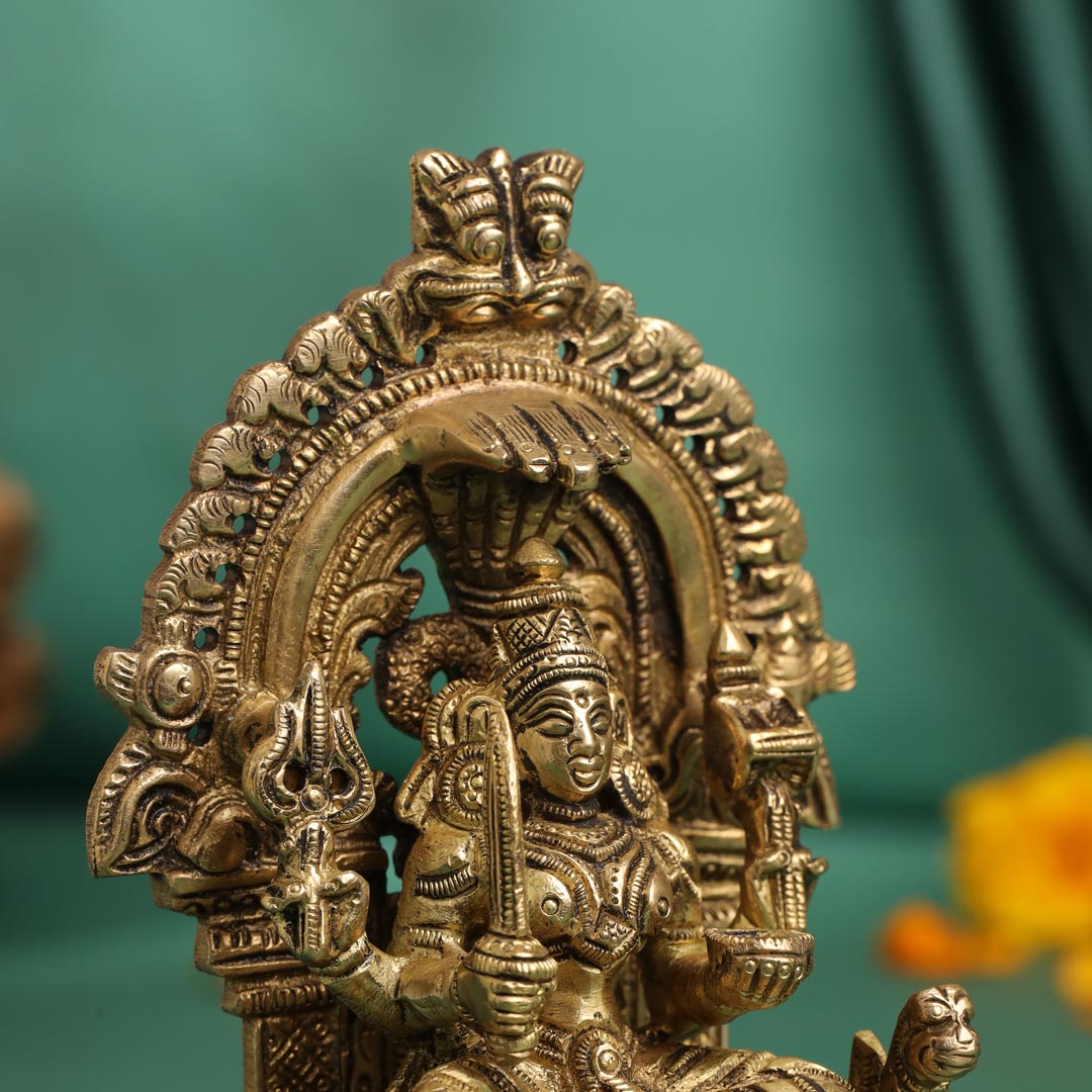 Brass Karumari Amman Idol (5.5 Inch)