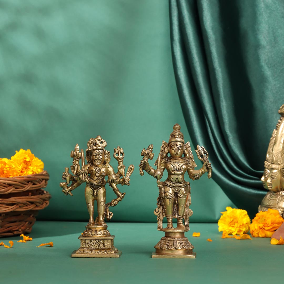 Brass Kal Bhairav Idol