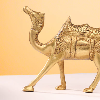 Brass Standing Camel Statue