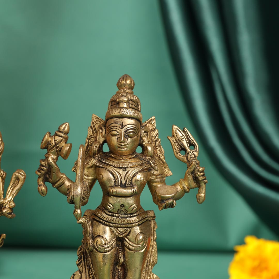 Brass Kal Bhairav Idol