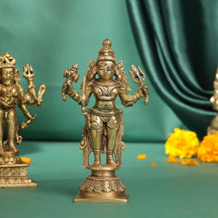 Brass Kal Bhairav Idol