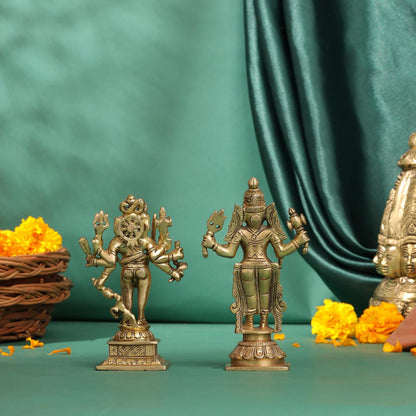 Brass Kal Bhairav Idol