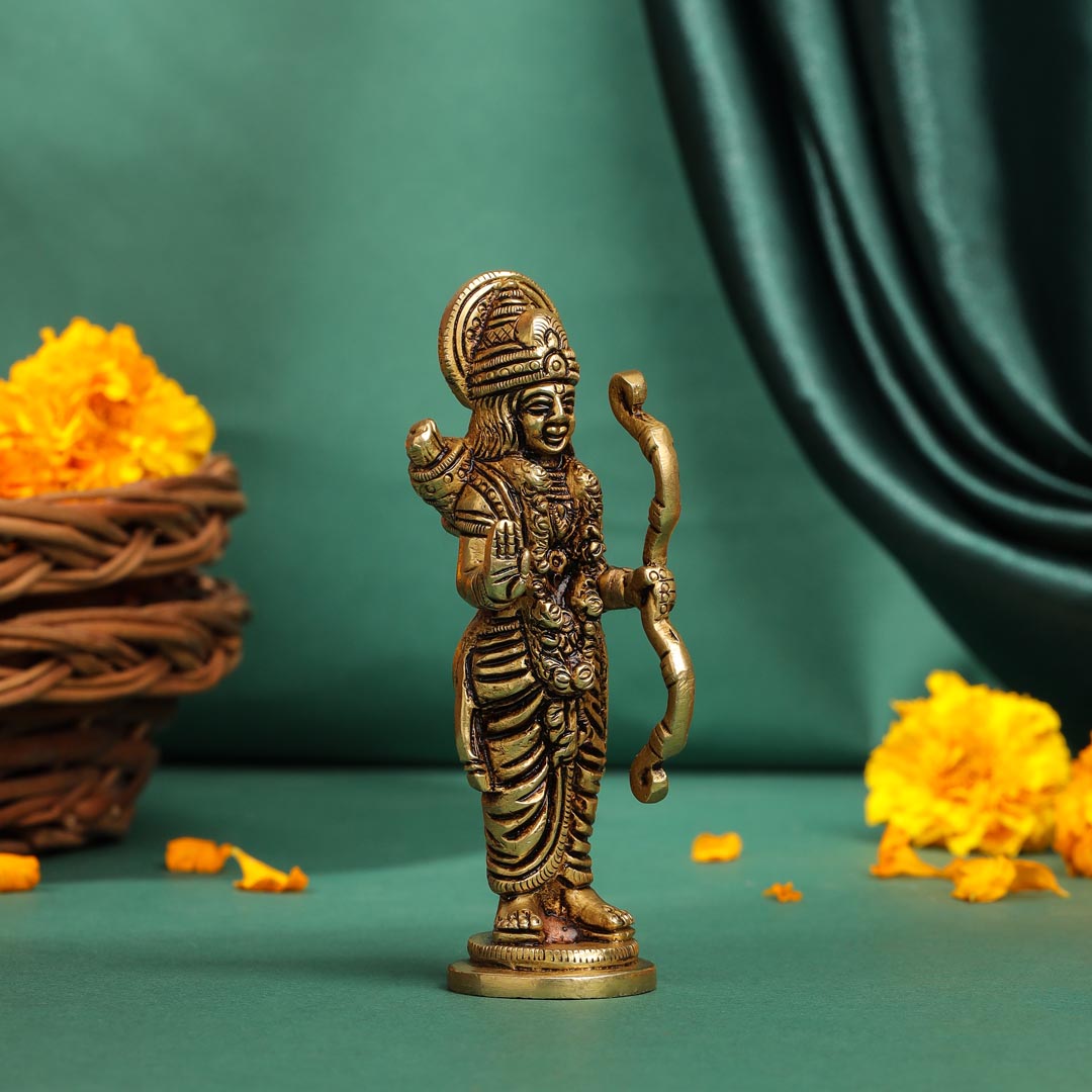 Brass Superfine Lord Ram Idol (4.5 Inch)