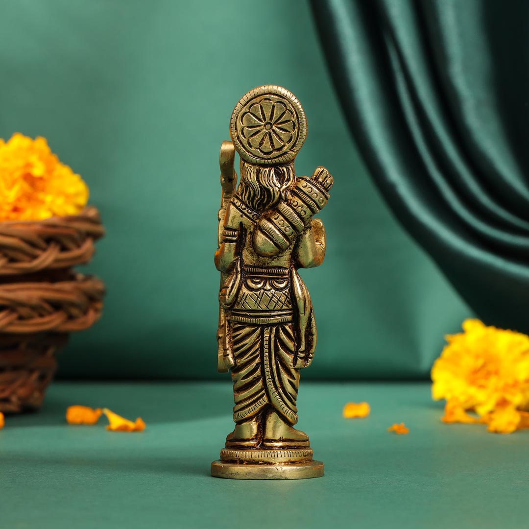 Brass Superfine Lord Ram Idol (4.5 Inch)