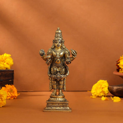 Brass Lord Dhanvantari Idol (6.5 Inch)