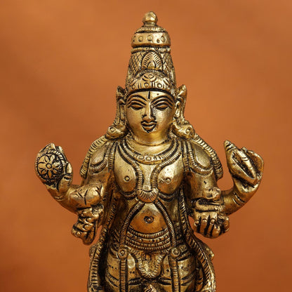 Brass Lord Dhanvantari Idol (6.5 Inch)