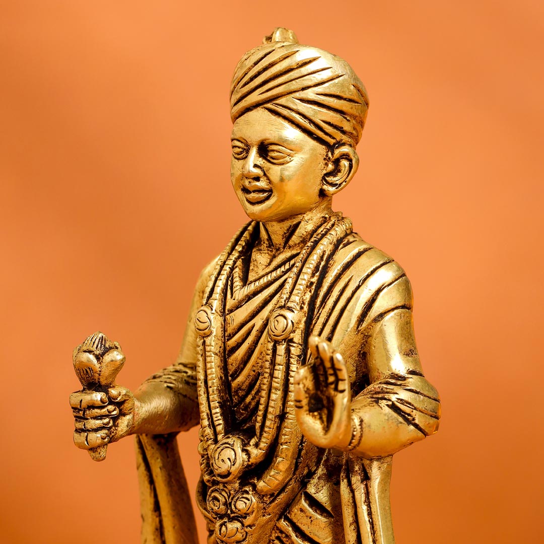 Brass Swami Narayan Idol (6.2 Inch)