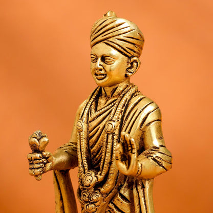 Brass Swami Narayan Idol (6.2 Inch)