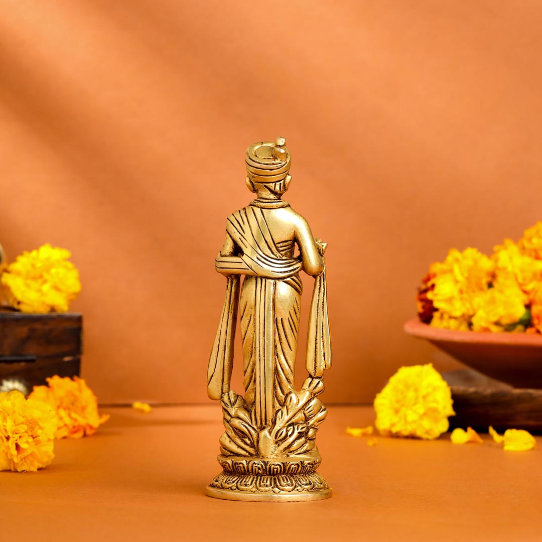 Brass Swami Narayan Idol (6.2 Inch)