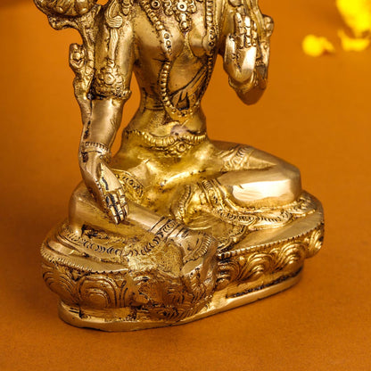 Brass Tara Devi Idol (8.2 Inch)