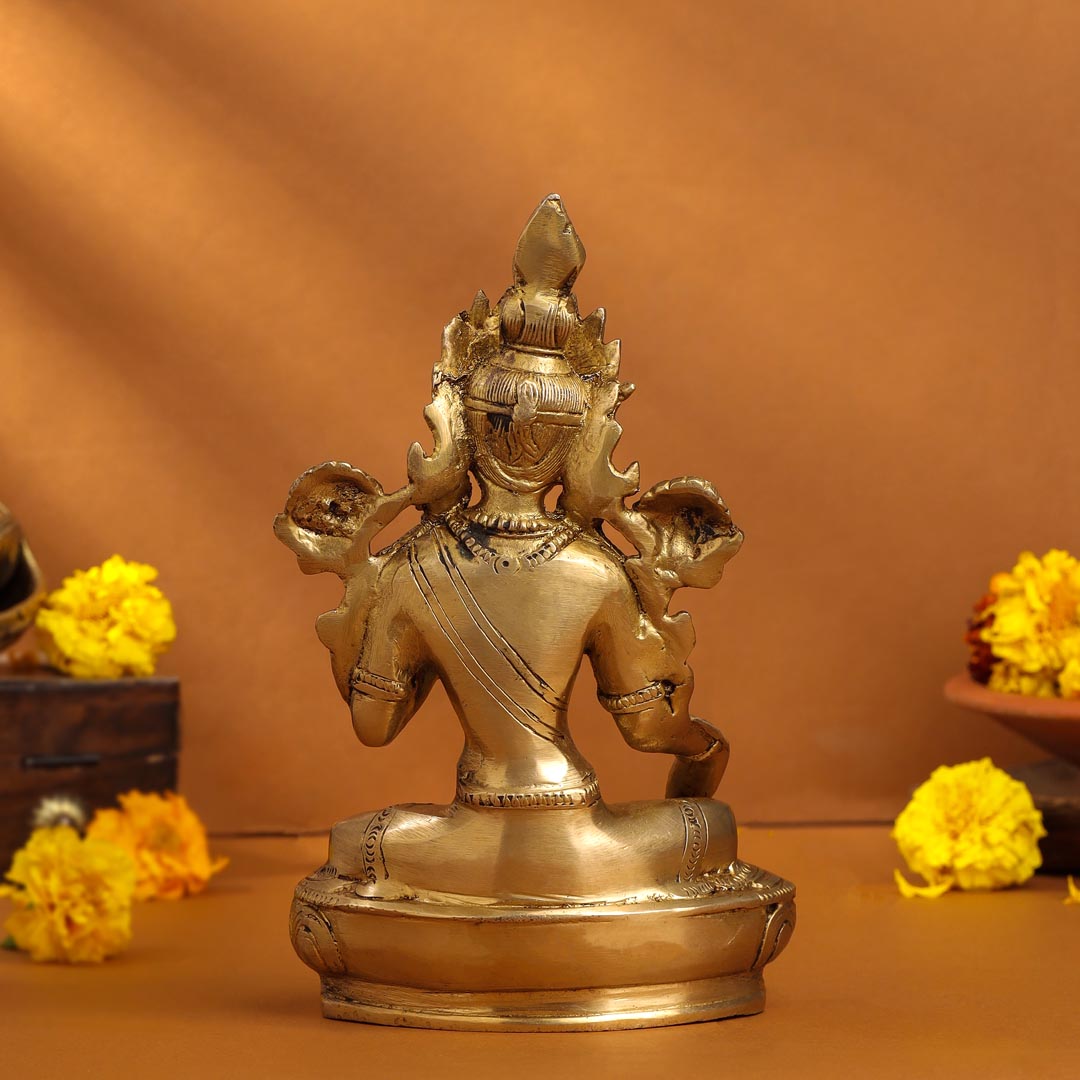 Brass Tara Devi Idol (8.2 Inch)