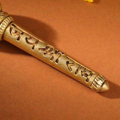 Brass Handcrafted Hanuman Mace/Gada – Strength & Devotion (3 Sizes)