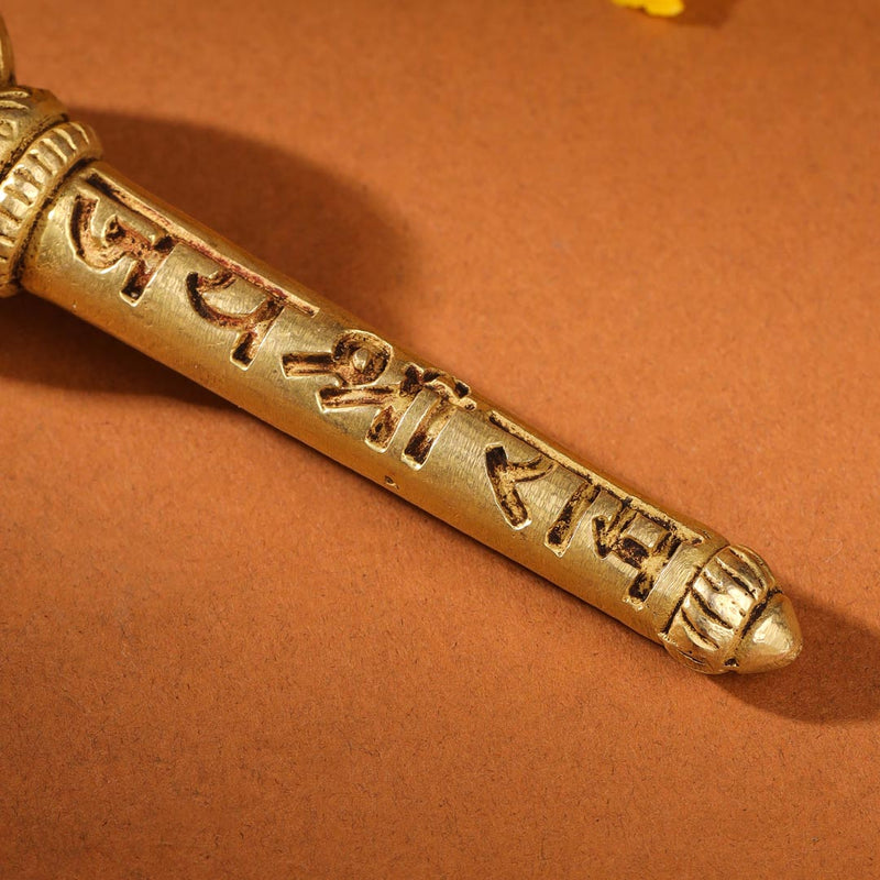 Brass Handcrafted Hanuman Mace/Gada – Strength & Devotion (3 Sizes)