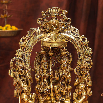 Brass Superfine Majestic Ram Darbar Statue (17 Inch)