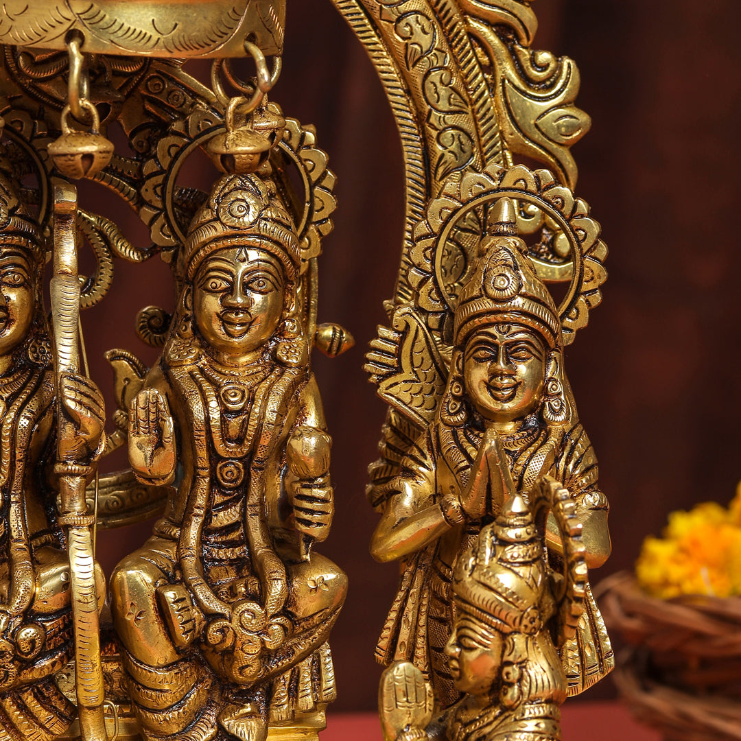 Brass Superfine Majestic Ram Darbar Statue (17 Inch)