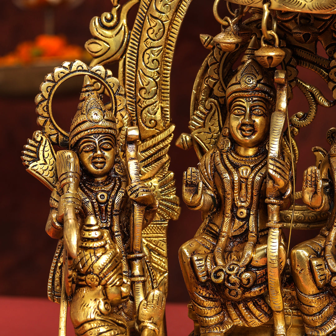 Brass Superfine Majestic Ram Darbar Statue (17 Inch)