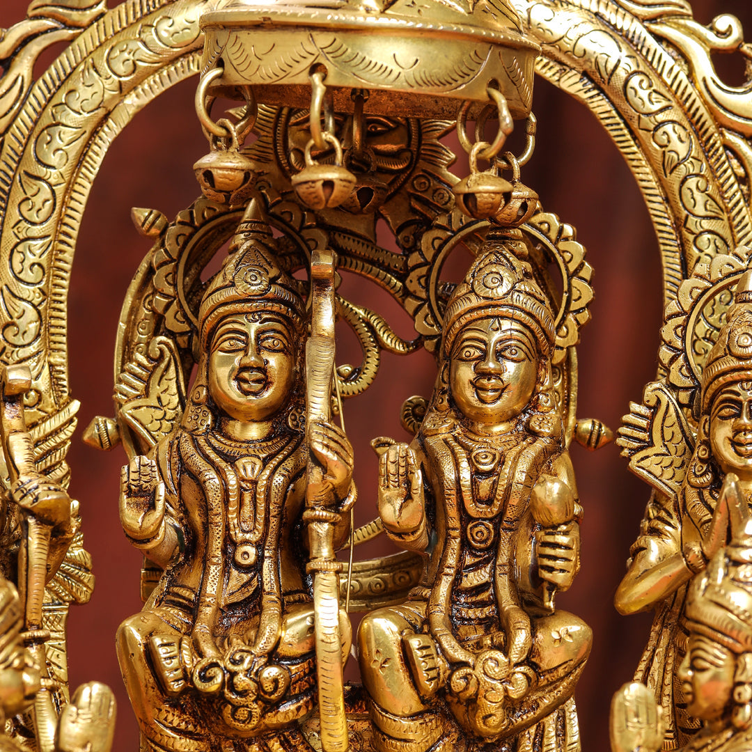 Brass Superfine Majestic Ram Darbar Statue (17 Inch)