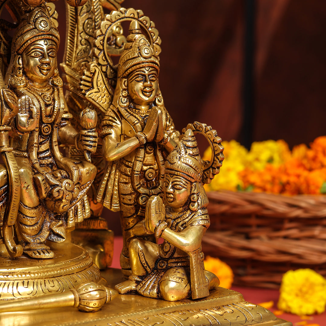 Brass Superfine Majestic Ram Darbar Statue (17 Inch)