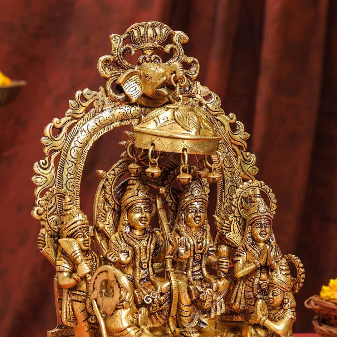 Brass Superfine Majestic Ram Darbar Statue (17 Inch)
