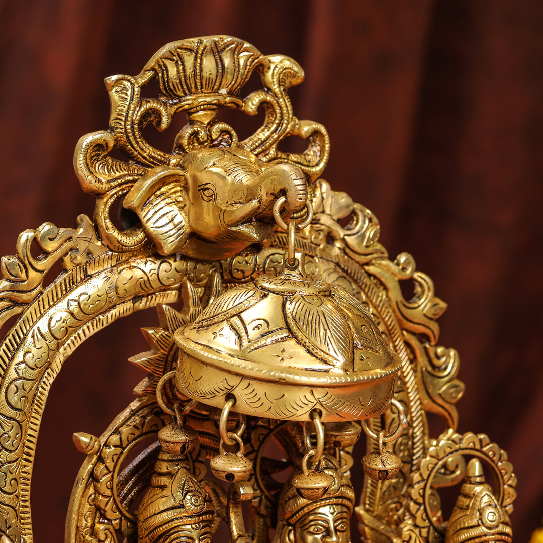 Brass Superfine Majestic Ram Darbar Statue (17 Inch)