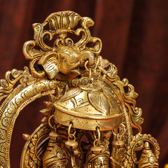 Brass Superfine Majestic Ram Darbar Statue (17 Inch)