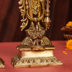 Brass Standing Vishnu Lakshmi Set (15 Inch)