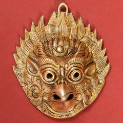 Brass Garud Face Wall Hanging (6 Inch)