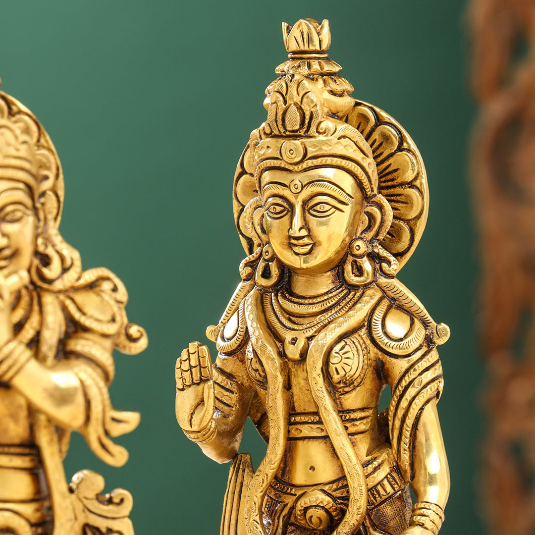 Brass Superfine Radha krishna Idols Set (12 Inch)