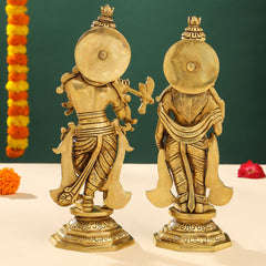 Brass Superfine Radha krishna Idols Set (12 Inch)