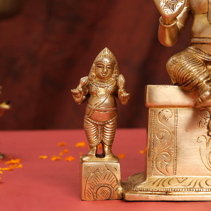 Brass Kuber And Lakshmi Idol (12 Inch)