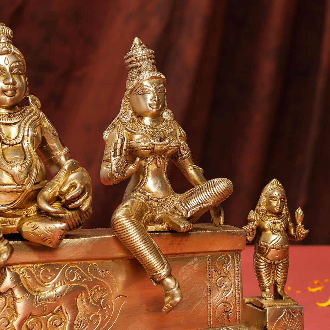 Brass Kuber And Lakshmi Idol (12 Inch)