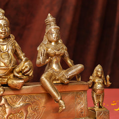 Brass Kuber And Lakshmi Idol (12 Inch)