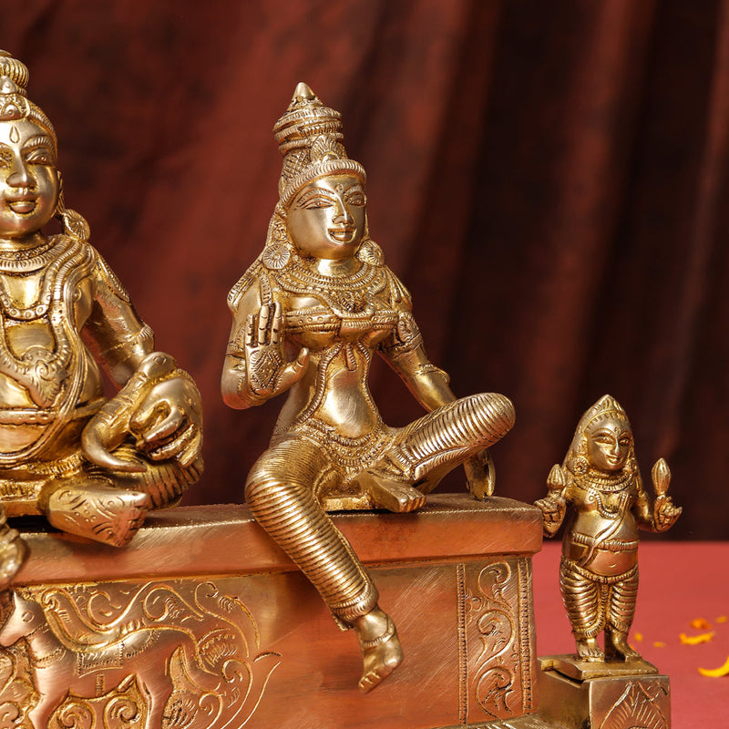 Brass Kuber And Lakshmi Idol (12 Inch)