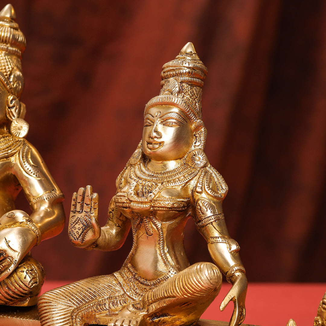 Brass Kuber And Lakshmi Idol (12 Inch)