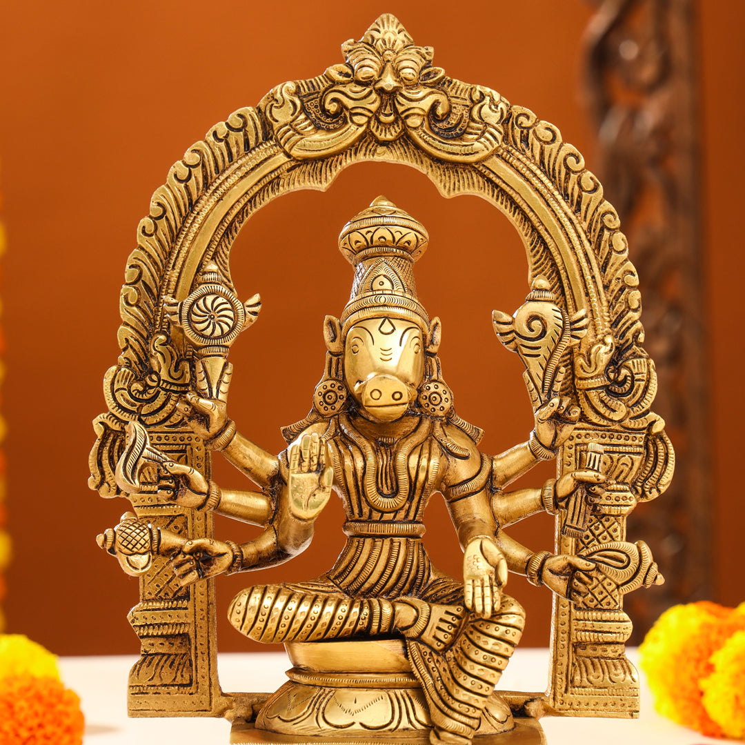 Brass Superfine Varahi Devi Idol (13 Inch)